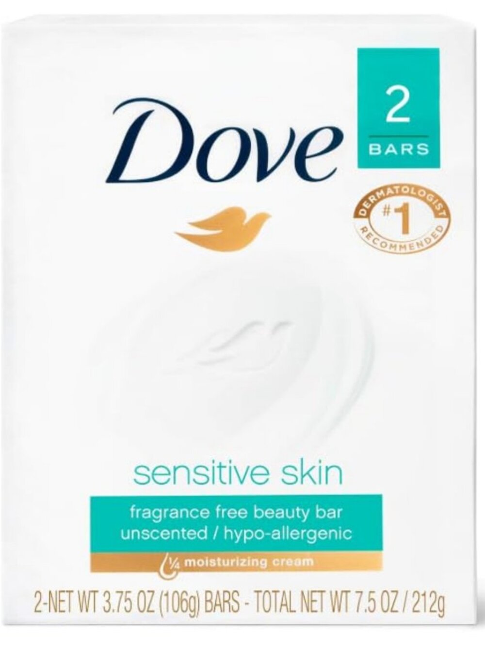 Gentle Moisturizing Soap Bars for Sensitive Skin - 24 Pack, 3.75 oz Each